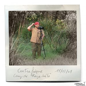 Wildlife Artist Marcello Pettineo - In The Field in C.A.R.