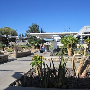 In front of the International Airport in Windhoek, Namibia