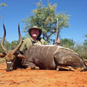 Nyala, while hunting with Bertus Garhardt  at Dumukwa Safaris in April 2016.