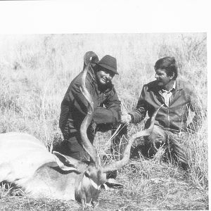 Pat Hemingway (left) and his Kudu