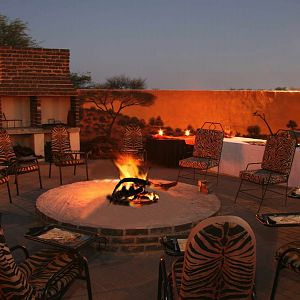 Fireplace at Wilzenau Lodge