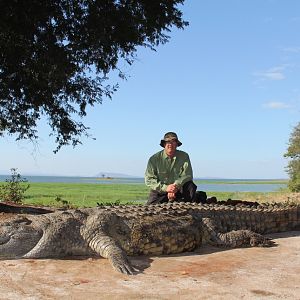 Hunting Crocodile in Mozambique 14 foot 6 inches