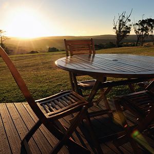 Deck to relax and enjoy the sunset