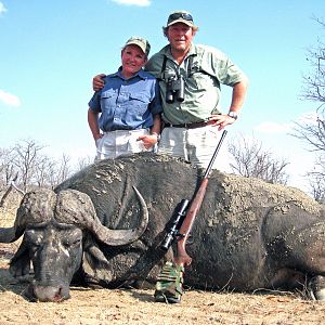 Lady Hunter and her hard bossed Buffalo