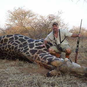Hunting Giraffe in  in Zimbabwe