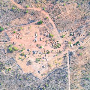 Arial View - Benin Camp from the drone