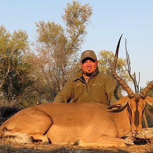 Hunting Black-faced Impala Nambia