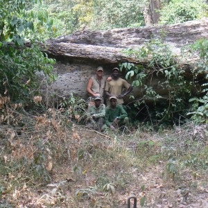 The hunting team Central African Republic