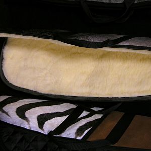 Custom made Rifle cases with African Backskins