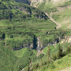 Waterfall in Glacier Park