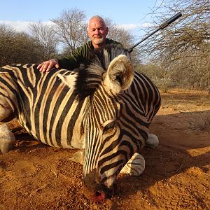South Africa Burchell's Plain Zebra Bow Hunting