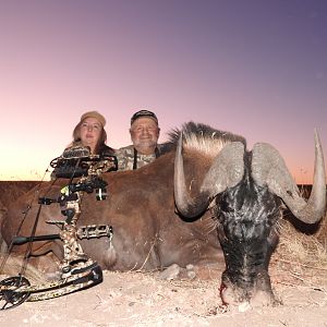Black Wildebeest Bow Hunting in South Africa