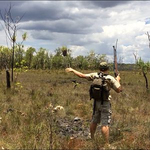 Hunting Asiatic Water Buffalo with .500 Jeffery in Arnhemland Australia