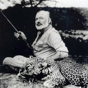 Ernest Hemingway and Leopard