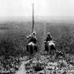 Theodore Roosevelt and Kermit Roosevelt on the Kapiti plains