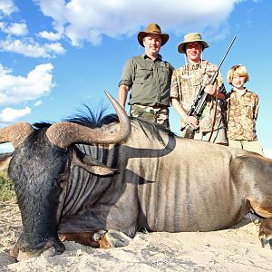 30" Wildebeest 2018 father and sons safari