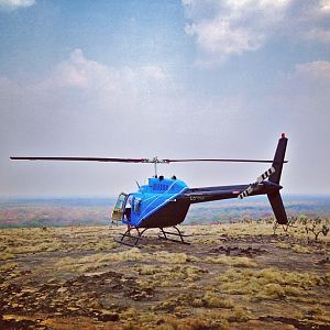 One way of getting to the hunting camp in Niassa, Mozambique