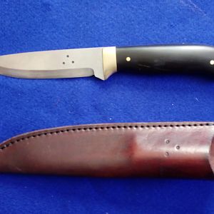 Buffalo Horn and Brass Safari Hunter Knife