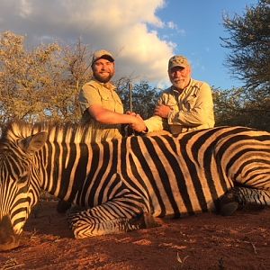 South Africa Hunting Burchell's Plain Zebra