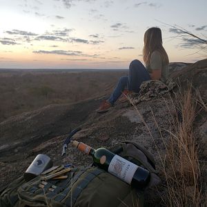 Relaxing after a day's hunt Tanzania