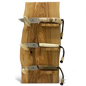 Olivewood 3-Knife Display