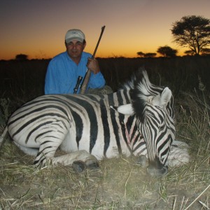 Hunting Zebra in Namibia