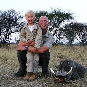 Hunting Warthog in Namibia