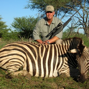 Hunting Burchell's Zebra in Namibia