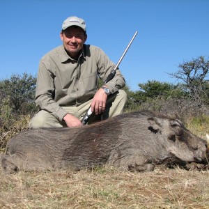 Hunting Warthog in Namibia