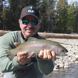 Fishing Rainbow Trout in Western Montana USA