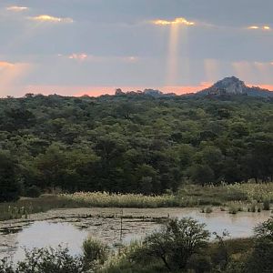 View on river below Zimbabwe