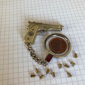 Handmade miniature 2mm Pinfire Pistol Beretta