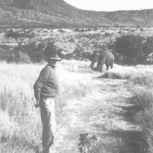 Anthony Dyer at his farm Ngare Dare, Laikipia