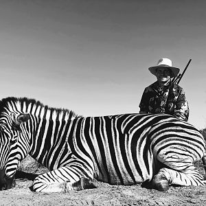 Hunting Burchell's Plain Zebra in South Africa