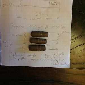 Peregrine 450 gr Bullet Performance