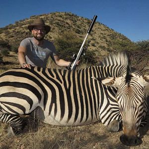 Hartmann's Mountain Zebra Hunting Namibia