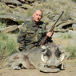 My Father and Warthog Namibia