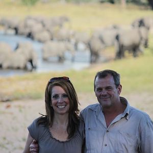 Viewing Elephants in Namibia