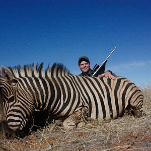 Namibia Hunt Burchell's Plain Zebra