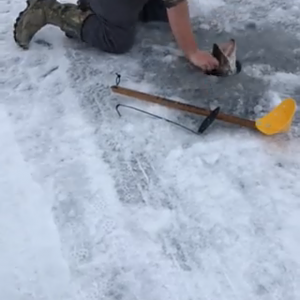 Icefishing Pike in Canada