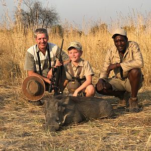 Warthog Hunt Caprivi Namibia