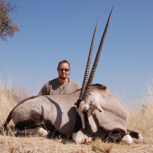 Gemsbok hunted in Namibia