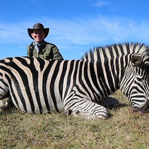 Hunting Burchell's Plain Zebra in South Africa