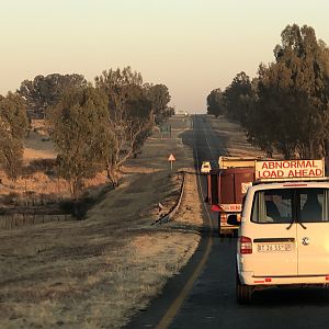 Abnormal load on the road South Africa