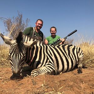 Burchell's Plain Zebra Hunting South Africa