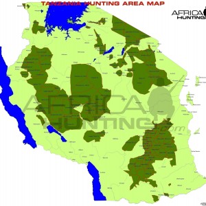 Tanzania Hunting Area Map