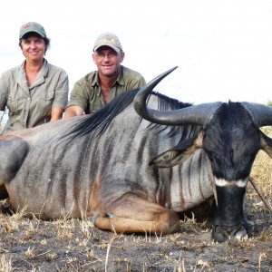 32 inch Nyasaland Gnu hunted in the Selous, Tanzania