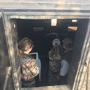 Inside the Bow Blind Hide