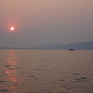 Sunset on Lake Kariba Zimbabwe