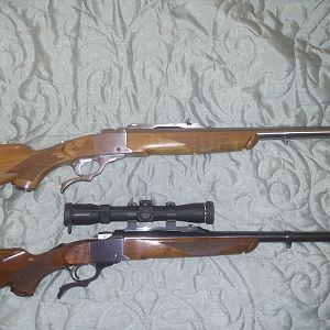 Ruger No. 1 in .375 H&H Rifle & Ruger No. 1 in .458 Lott